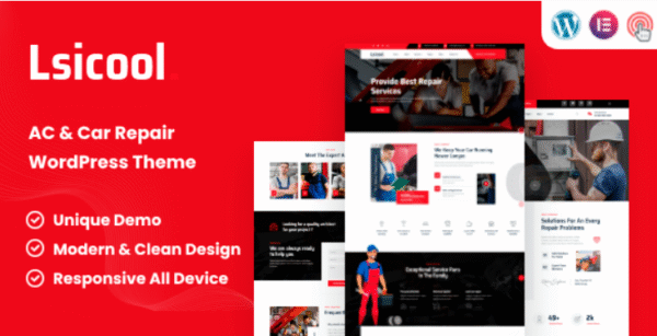 Lsicool - AC & Car Repair WordPress Theme