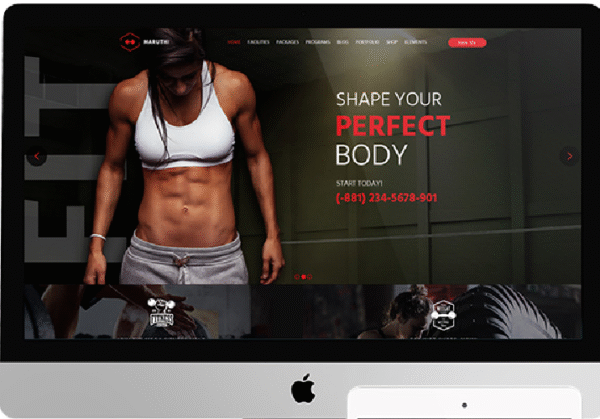 Maruthi - Fitness Gym WordPress Theme