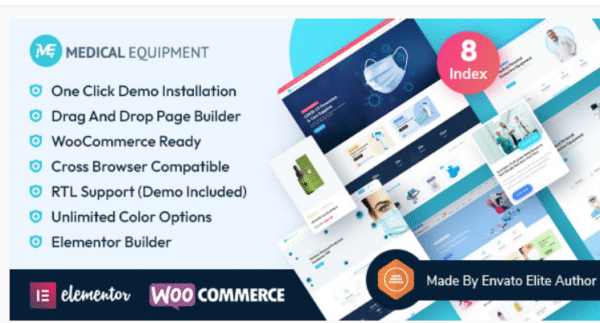 Medical Equipment - eCommerce Elementor WordPress Theme