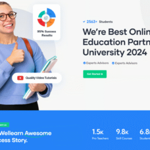 Wellearn - Online Learning WordPress Theme