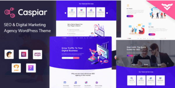 Caspiar | Digital Marketing & Agency WordPress Theme