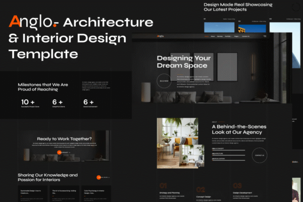 Anglo - Architecture & Interior Design Elementor Template Kit