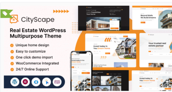 CityScape – Real Estate WordPress Theme Multipurpose