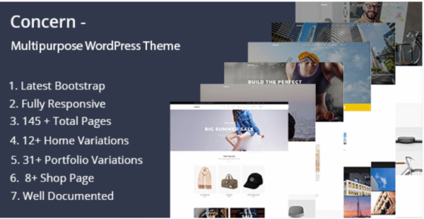 Concern - Multipurpose and Portfolio WordPress Theme
