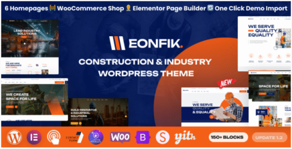 Eonfik - Construction & Industry WordPress Theme