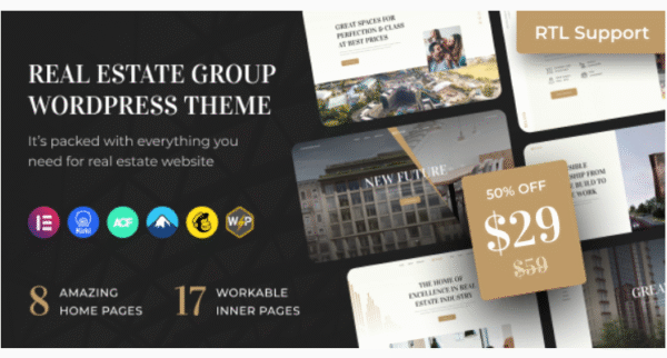 Reland - Real Estate Group WordPress Theme + RTL
