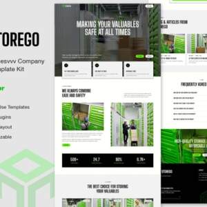 Storego - Storage Services Company Elementor Template Kit