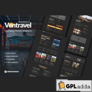 Ventravel – Traveling Agency Elementor Template Kit