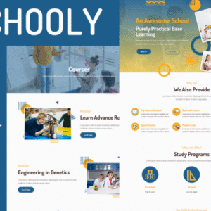 Schooly - Education & Online Courses Elementor Pro Template Kit