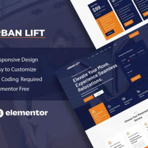 UrbanLift - Moving Company Service Elementor Template Kit