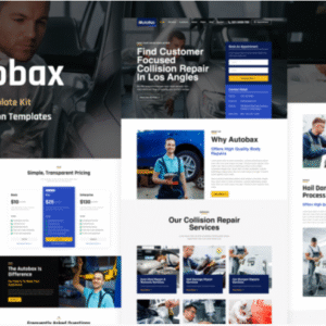 Autobax - Car Body Repair Shop Elementor Pro Template Kit