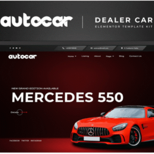Autocar - Car Dealer Elementor Pro Template Kit