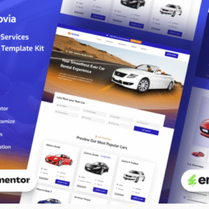 Autovia - Car Rental Service Elementor Template Kit