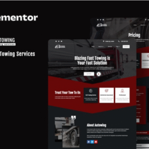 Autowing - Emergency Towing Service Elementor Template Kit